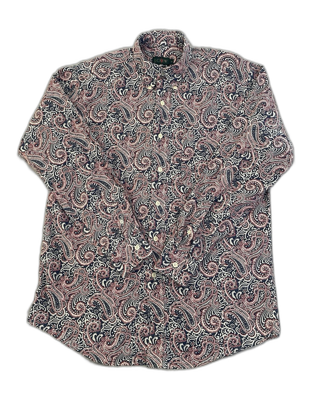 J. Crew Shirt Men’s Size Small Red White Blue Paisley Print Patriotic